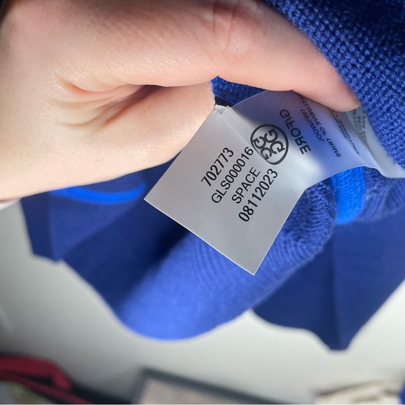 NWT G/Fore | MERINO WOOL CONTRAST STRIPE TURTLENECK SWEATER space - Picture 12 of 13